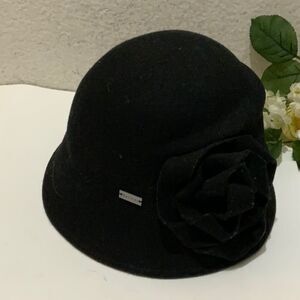 Betmar New York Bucket Hat Black lined 100% wool